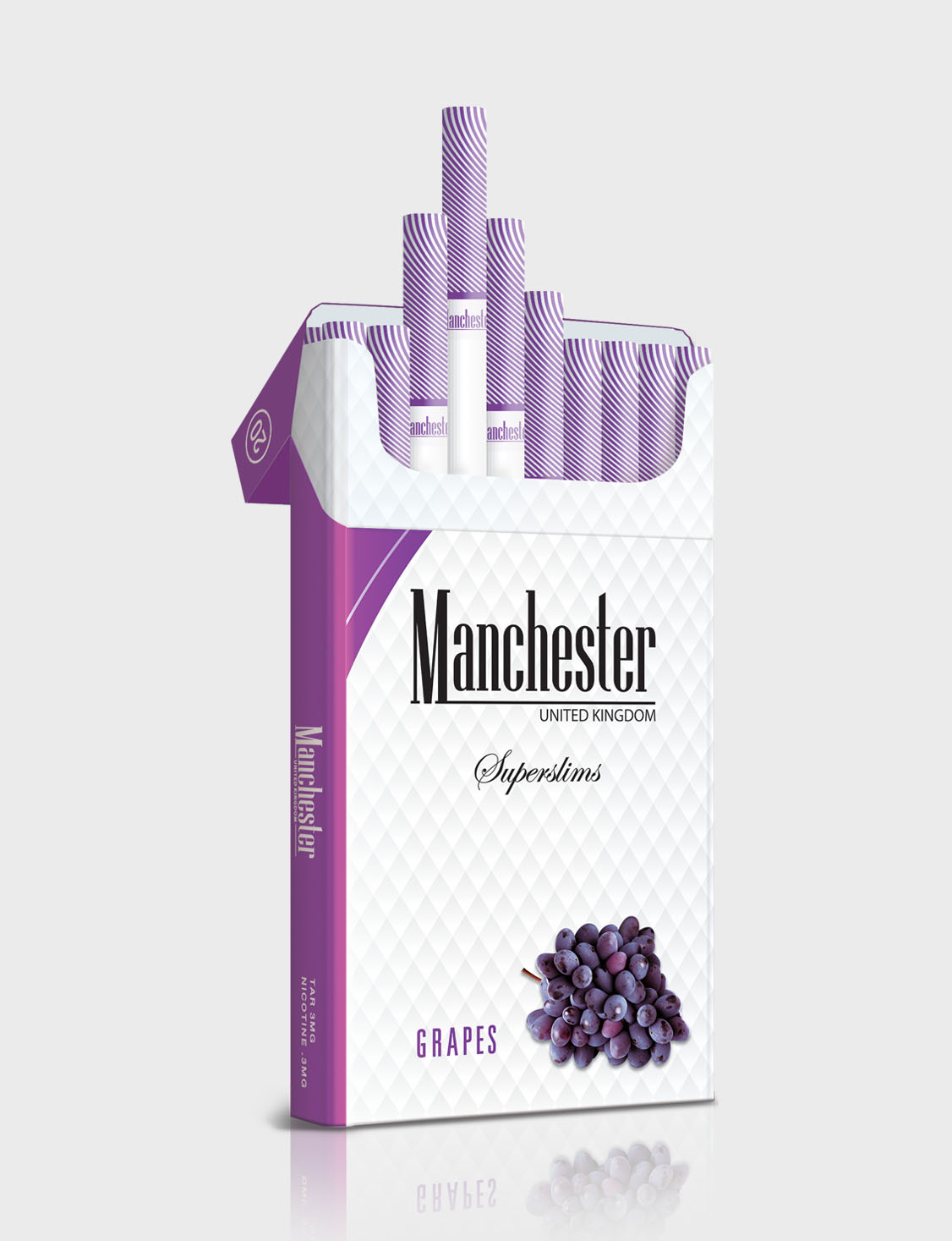 Manchester Superslims Grape Sigara (Üzüm Aromalı)
