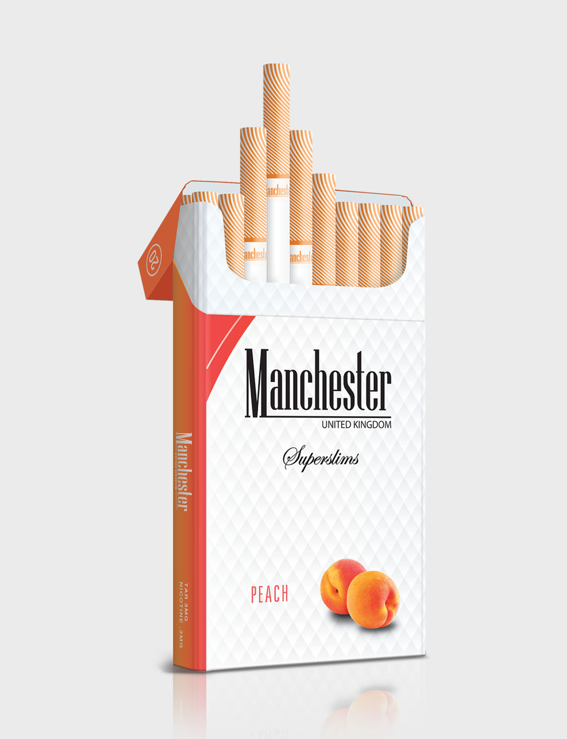 Manchester Superslims Peach Sigara (Şeftali Aromalı)